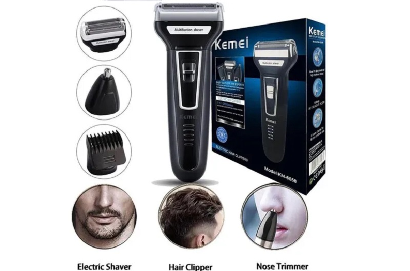 Three in one Original Rechargeable Hair Clipper- Kemei on Best Price: 15,000frw