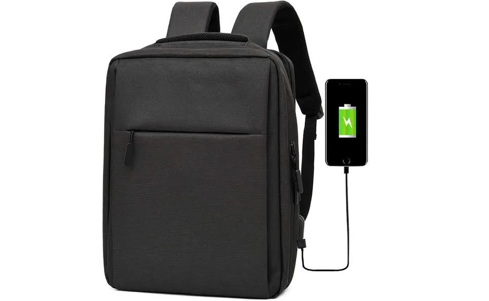 Unisex Solid Supreme Laptop Backpack USB Charging Laptop and Travel Backpack on Best Price: 18,500frw