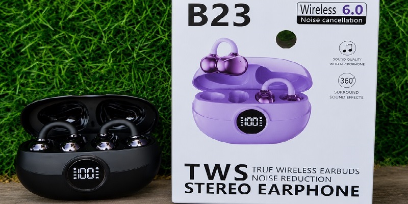 B23 TWS STEREO Wireless Bluetooth clip on headset headphones on Best Price: 12,500frw