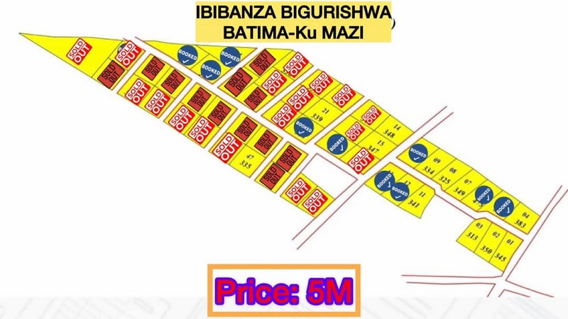 Plots for Sale, UPDATE – BATIMA | KU MAZI on Best Price: 5,000,000frw