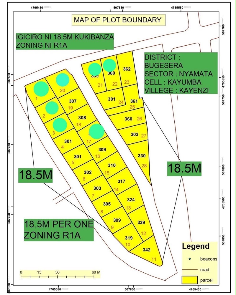 PLOTS FOR SALE – NYAMATA, BUGESERA  Price: 18,500,000 RWF