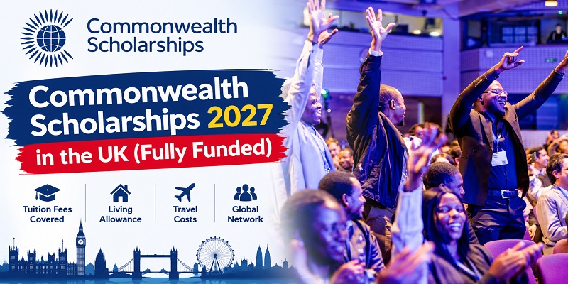 Commonwealth Master’s Scholarships 2027 – Fully Funded Master’s Study in the UK: (Deadline 14 October 2026)